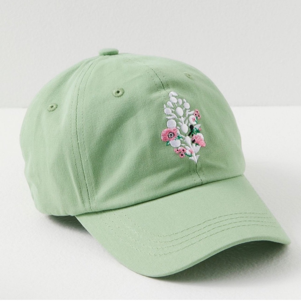 FP Movement by Free People Green Floral Cap